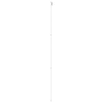 Sliding Door White 90x205 cm Tempered Glass and Aluminium 155205