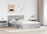 Bed Frame with Headboard Concerte 120 x 200 cm Solid Pine Wood 3411031