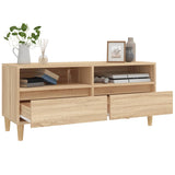 TV Cabinet Sonoma Oak 100x34.5x44.5 cm Engineered Wood 831896