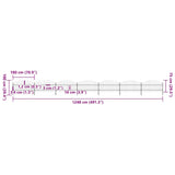 Garden Fence with Spear Top Steel 1248x100 cm Black 277718