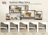Accent Chair, Upholstered Tub Chair with Solid Wood Frame and Legs, Light Brown T3398P549984