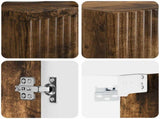 Bathroom Furniture Set 2 pcs Smoked Oak 33 x 34.5 x 100 cm 3406098