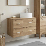 Bathroom Furniture Set 2 pcs Artisan Oak Engineered Wood 3404015