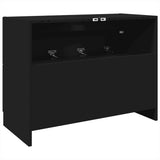 Sink Cabinet Black 78x37x59 cm Engineered Wood 848116