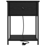 Bedside Cabinet 2 pcs Black Oak 42 x 41 x 56 cm Engineered Wood 859421