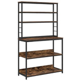 Kitchen Shelf Smoked Oak 100 x 40 x 168 cm Engineered Wood 883894