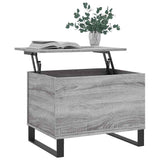 Coffee Table Grey Sonoma 60x44.5x45 cm Engineered Wood 830962