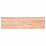 Wall Shelf Light Brown 180x50x cm Treated Solid Wood Oak 363720