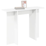 Console Table White 100 x 30 x 75 cm Engineered Wood 8001167