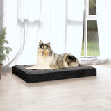 Dog Bed Black 91,5x64x9 cm Solid Wood Pine 820865