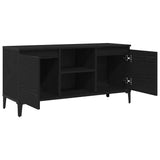 TV Cabinet Black Oak 102 x 35 x 50 cm Engineered Wood 862585