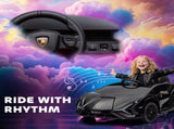 HOMCOM Lamborghini Sian Licensed Electric Car for Kids, 12V Kids Electric Ride on Car with Dual T3398P549174