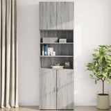 Wall Cabinet Grey Sonoma 80x42.5x64 cm Engineered Wood 846136