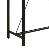 ZNTS Bar Table 150x70x107 cm Solid Wood Mango and Iron 356382