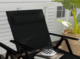 Set of Two Padded Garden Chairs - Black T3398P322164