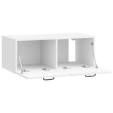 Wall-Mounted TV Cabinet High Gloss White 78.5 x 41 x 30 cm 899369