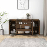 Sideboard Smoked Oak 135x41x75 cm Engineered Wood 813056