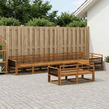 Outdoor Sofa Set 8 pcs Natural Solid Acacia Wood 3382662