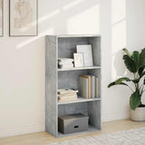 ZNTS Bookcase Concrete Grey 60x30x114 cm Engineered Wood 857902