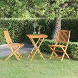 ZNTS 3 Piece Folding Garden Dining Set Solid Acacia Wood 3058254