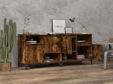 Sideboards 2 pcs Smoked Oak 60x35x70 cm Engineered Wood 3185732