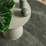 Area Rugs Oval HUARTE Forest Green 140 x 200 cm 100% Polyester 4103645