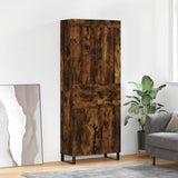 Highboard Smoked Oak 69.5x34x180 cm Engineered Wood 3199902