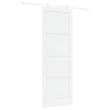 Sliding Door White 83 x 232 cm Solid Pine Wood 3445473