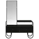 Dressing Table Black Oak 100 x 36.5 x 136 cm Engineered Wood 8007683