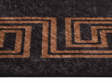 Rug Washable 80x300 cm Black and Gold 337929