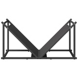 Firewood Rack Black 70x43x34.5 cm Cold-rolled steel 864173