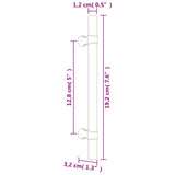 Cabinet Handles 20 pcs Black 128 mm Stainless Steel 3203693