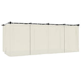 Gazebo with Curtains Cream 6x3 m Steel 4003920