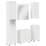 Bathroom Furniture Set TULUM 5 pcs High Gloss White 3398058