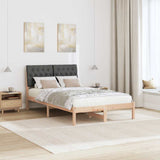 Bed Frame with Upholstered Headboard Brown 120 x 200 cm 878820