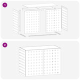 Air Conditioner Cover Silver 100 x 50 x 70 cm Stainless Steel 8014133