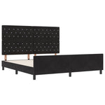 ZNTS Bed Frame Black 180x200 cm Velvet 3344893