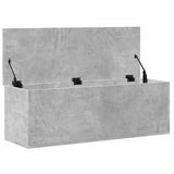 Storage Box Concrete Grey 102x35x35 cm Engineered Wood 840691