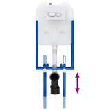 Cistern Frame Height Adjustable White 50 x 8 x 131 cm Steel 4106575