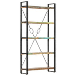 5-Tier Bookcase 90x30x180 cm Solid Reclaimed Wood 286584