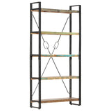 5-Tier Bookcase 90x30x180 cm Solid Reclaimed Wood 286584
