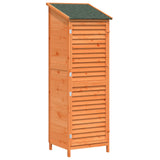 Garden Shed with Roof Brown 59 x 56 x 176 cm Solid Fir Wood 42033463