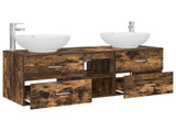 Bathroom Furniture Set 3 pcs Smoked Oak 49.5 x 44.5 x 65 cm 3405903
