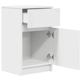 Bedside Cabinet White 39x35x65 cm Engineered Wood 861319