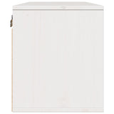 Wall Cabinet White 80x30x35 cm Solid Wood Pine 813457