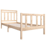 3100709 Bed Frame without Mattress Solid Wood 100x200 cm