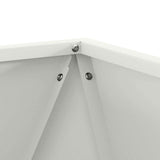 Planter White 50 x 50 x 50 cm Steel 883838
