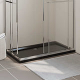 Rectangular ABS Shower Base Tray Black 70x120 cm 148914