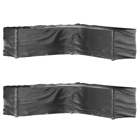 L-Shaped Garden Furniture Covers 2 pcs 20 Eyelets 300x300x90 cm 3155376