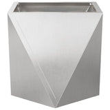 Planter 2 pcs Silver 50 x 50 x 50 cm Stainless Steel 883845